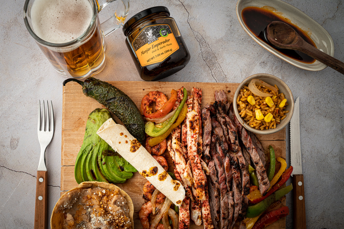 FUEGO MEXIKA - Manjar Emperador 24-unit Box | Premium Salsa Macha: roasted Chipotle, Morita & Rojo de Arbol peppers with Garlic bathed in virgin olive oil.